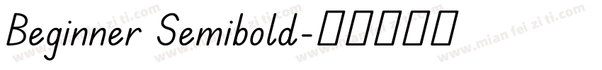 Beginner Semibold字体转换
